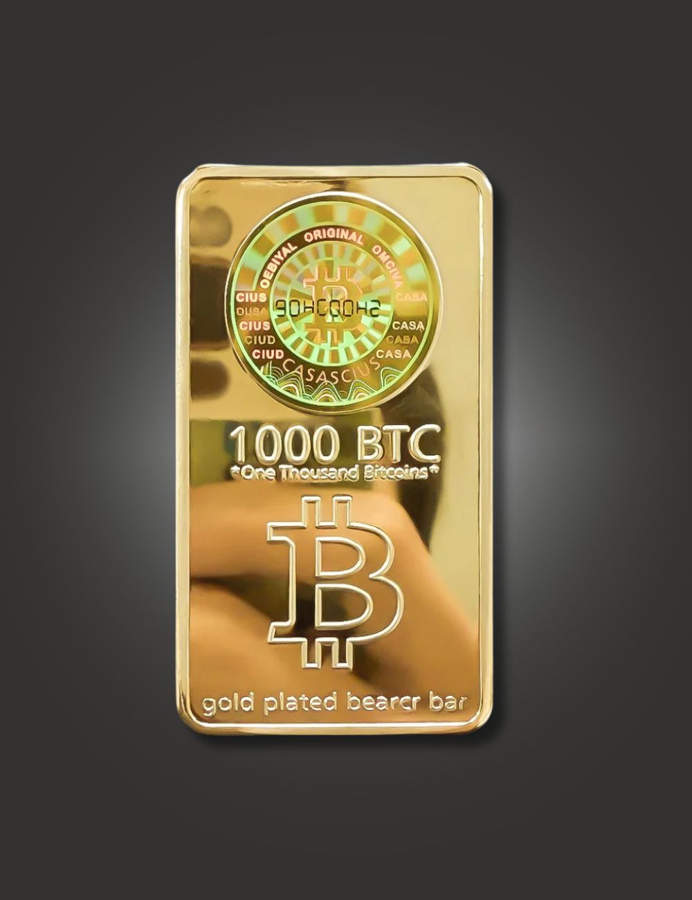 Trump 1000 Bitcoins Gold Bar