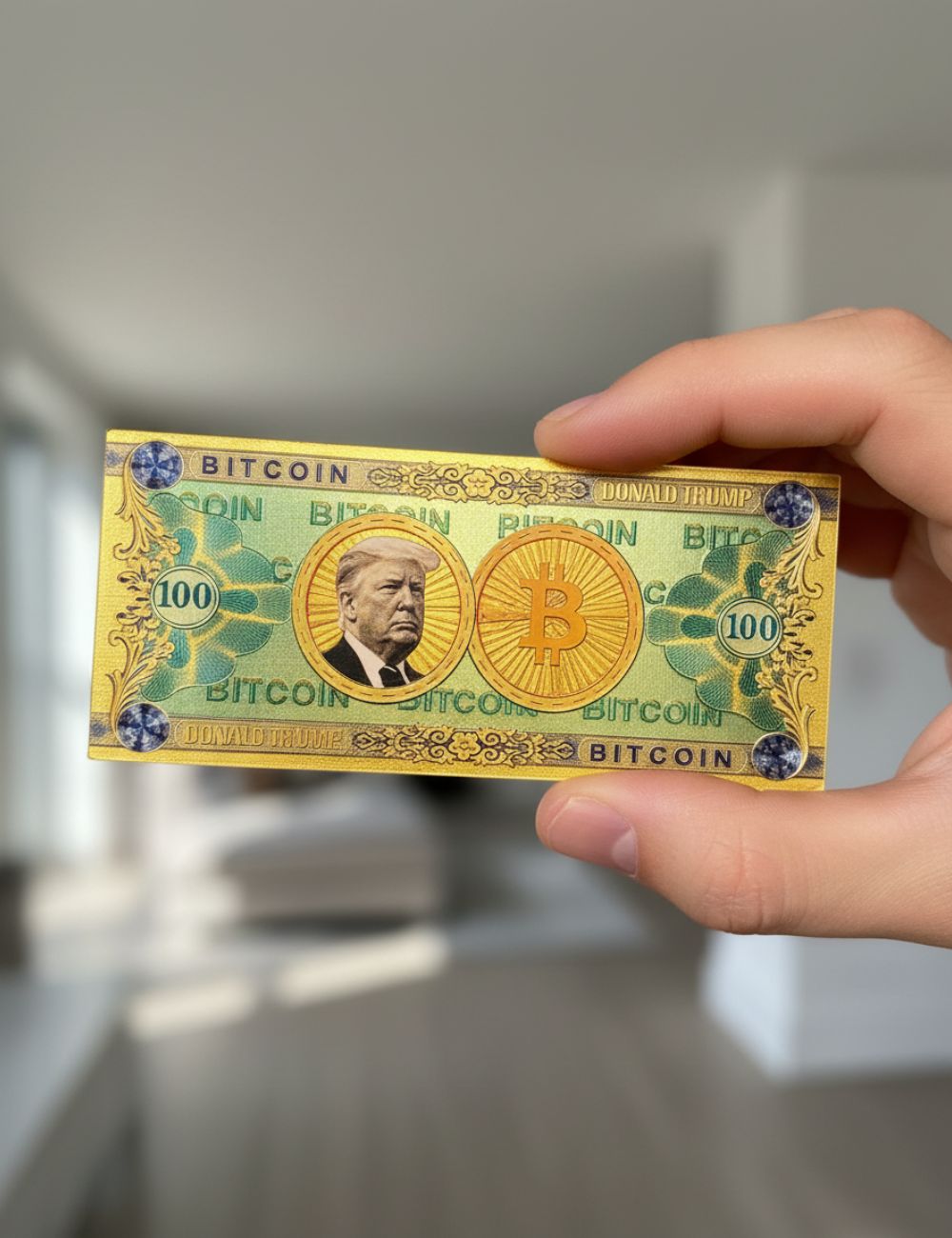 Trump Gold Bitcoin Bucks Bills
