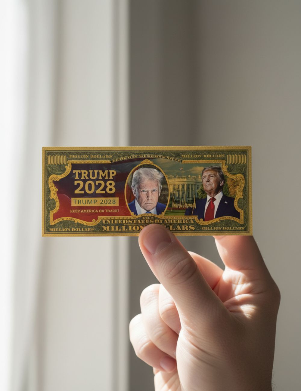 Trump 2028 Gold Buck Bill (5 Pack)